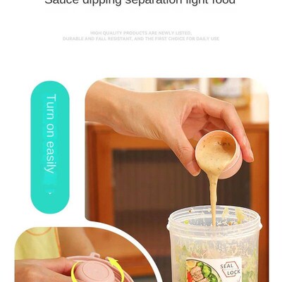 Breakfast Oatmeal Cereal Nut Yogurt Salad Cup Seal Container
