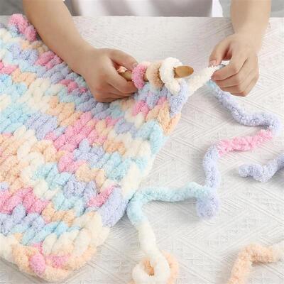 1Pc 250g Chunky Yarns for Knitting and Crochet Blanket Cushi