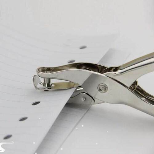 School Office Metal Single Hole Puncher Hand Paper Punch Sin
