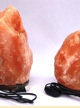 natural himalayan crystal rock salt night light table lamp