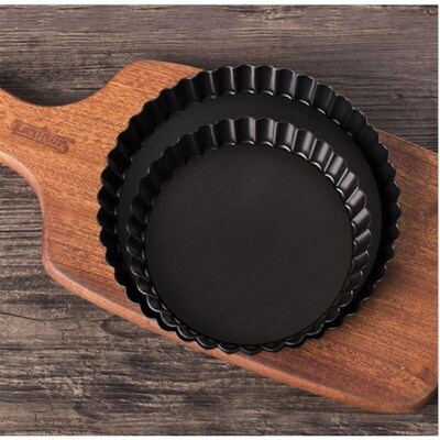 Flan Tin Tart Pie Pan Fluted Cake Baking Tray不粘菊花边派盘