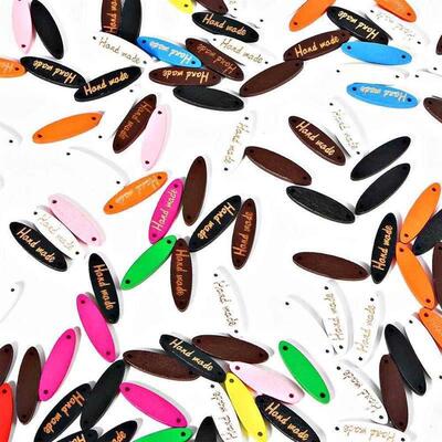 Handmade Label 50pcs Multicolor Sewing Wood Tags Buttons Ga