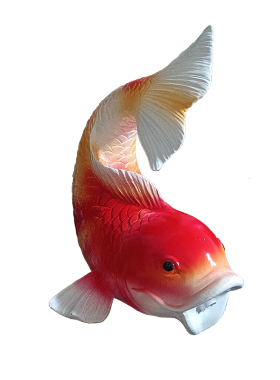 简约喷水鱼出水口装饰屋顶阳台排水口鱼嘴水池背景墙壁挂吐水雕塑