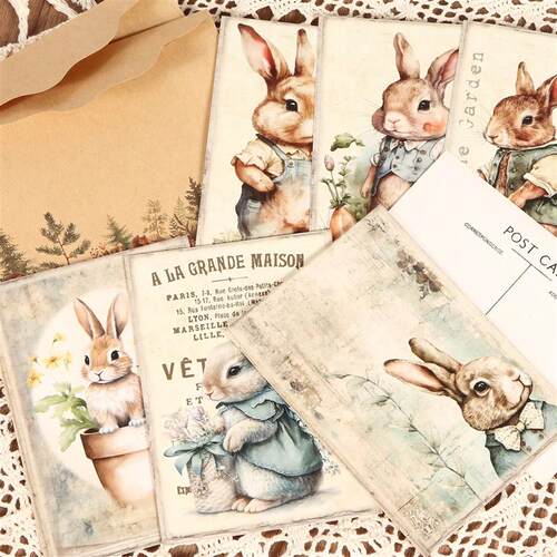 16caras+40stickers+4envelopes Double-sided Collectible Decor