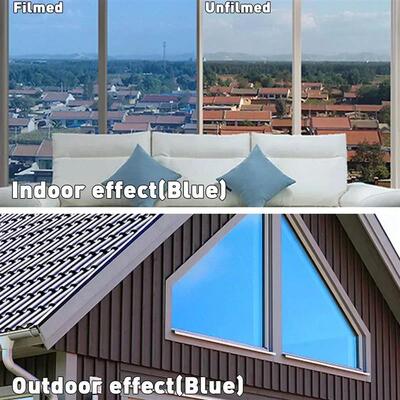 60/40x500Cm One Way Mirror Window Film Privacy Sun Blocking
