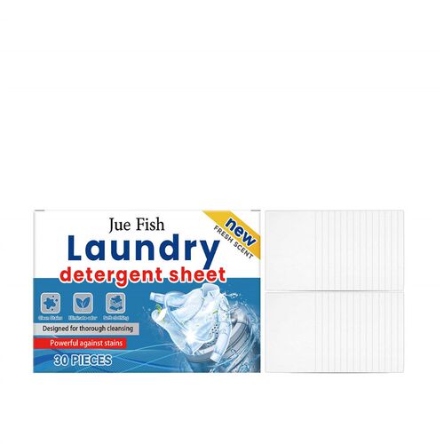 JUE FISH Laundry Detergent Sheets for Daily Wear - Gently Cl