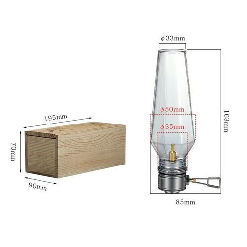 Outdoor Gas Candle Lamp Tent Lantern Light Camping Tourist T