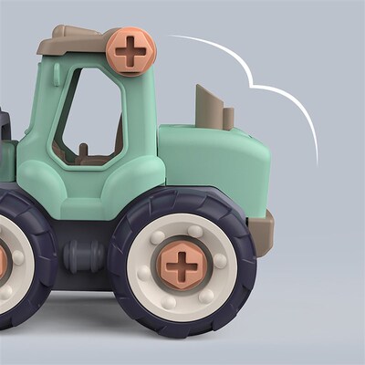Children Detachable Assembly Engineering Vehicle DIY Toys As