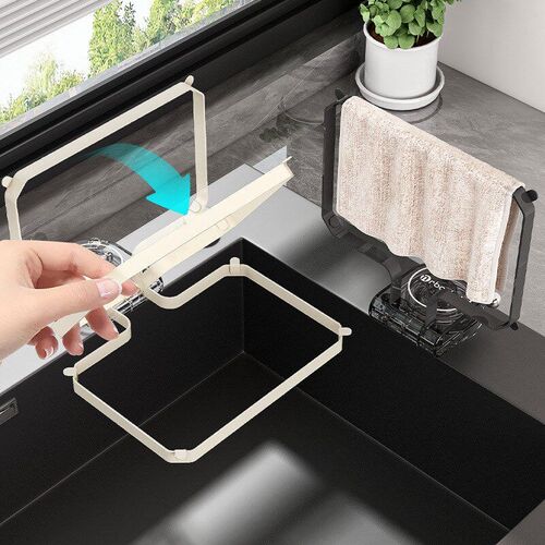 Kitchen Sink Filter Rack Suction Cup Iron Drain Filter Scree