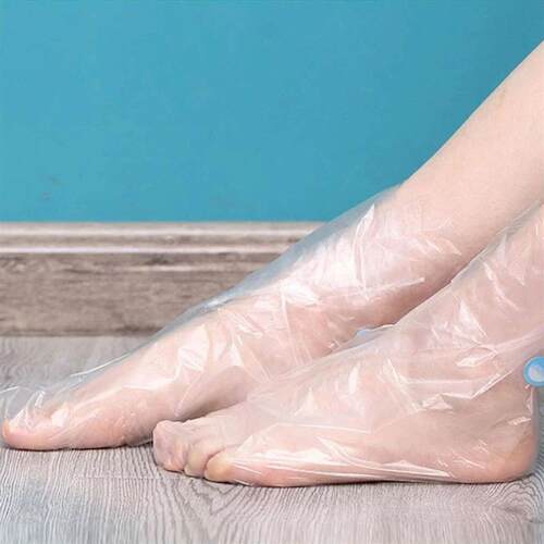 100 Pcs,Dsposable Foot Mask ver,Transparent Foot Mask,Waterp