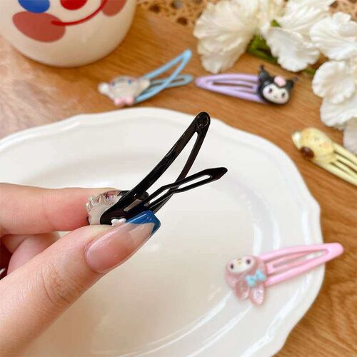 Cute transparent bb clip melody kulomi cartoon girl heart ba