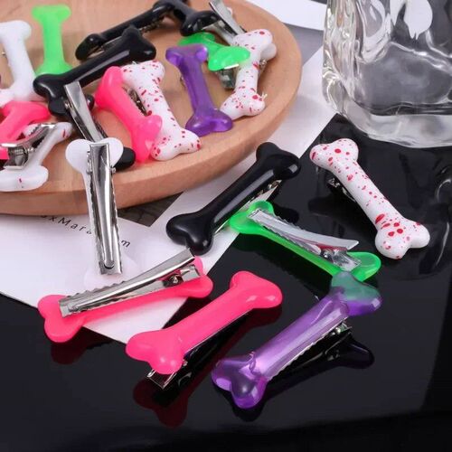 White Bone Hair Clip Cute Cartoon Bobby Pin Girl Fashion Dog