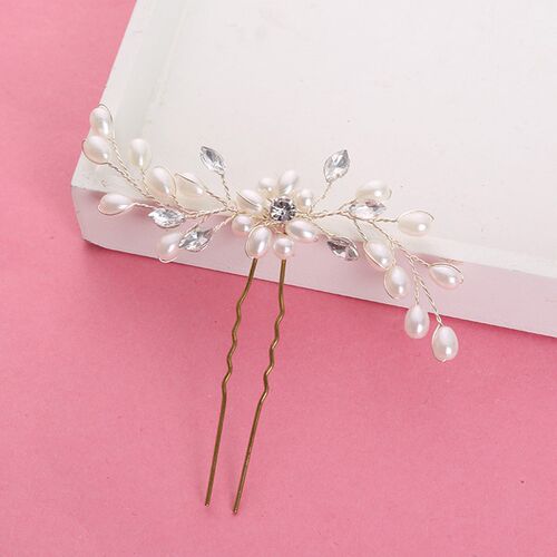 1PC Hot Sale Elegant Bridal Pearl Handmade Flower Beautiful