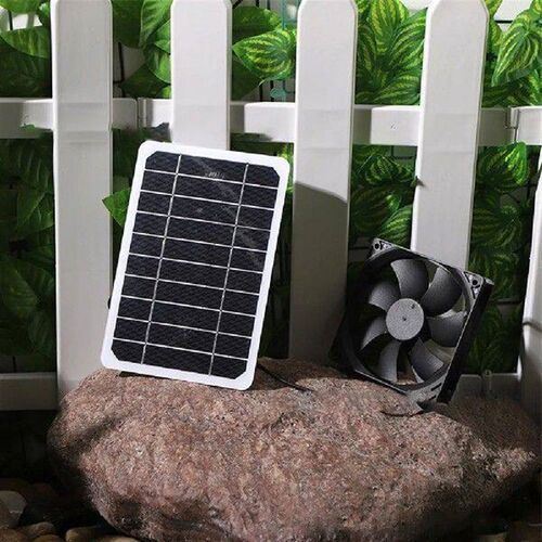 Solar Panel With Exhaust Fan DC 6V 2W Solar Powered Fan