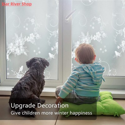 3D Matte Window Film Privacy Stained Glass Vinyl Self Adhesi