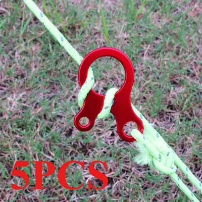 5pcs Fast Binding Tent Adjustment Buckle Camping Anti Slip E