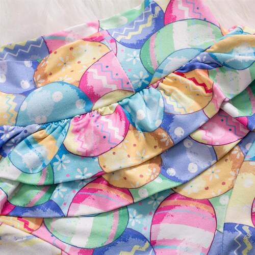 Easter Girls Fly Sleeve Ha Coat Rabbit Egg Pp Pants Baby Bab