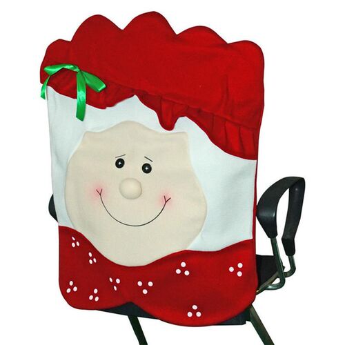 Christmas Chair Cover Classic Santa Claus Dining Chair