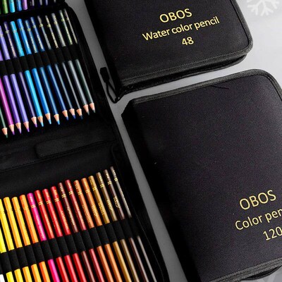 48/72/120/200 Pcs Colored Pencils Set Watercolor Drawing Pen