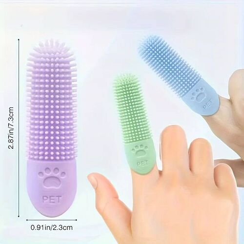 Soft Silicone Dog Toothbrush 360 Finger Toothbrush for Dog