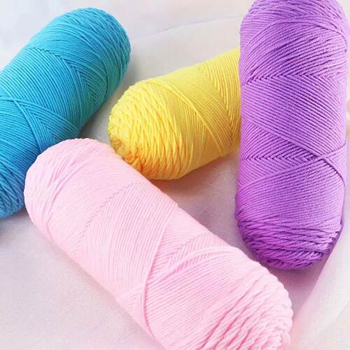 1Pc 200g milk Cotton yarn for hand knitting Acrylic Crochet