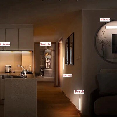 Motion Sensor Light Wireless LED Night Lights Bedroom Decor