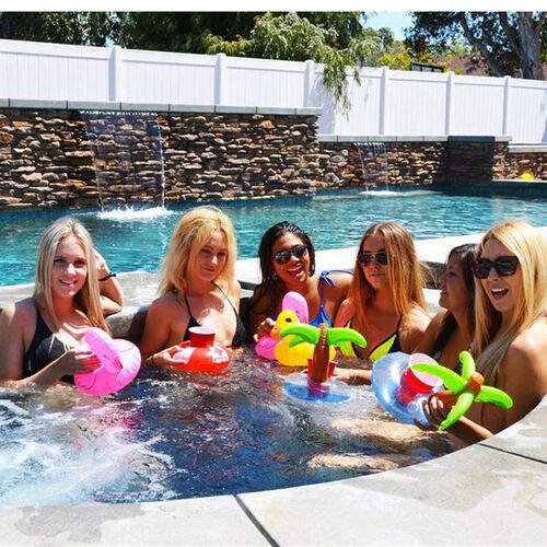Inflatable Cup Holder Swimming Pool Accessories Drink Float