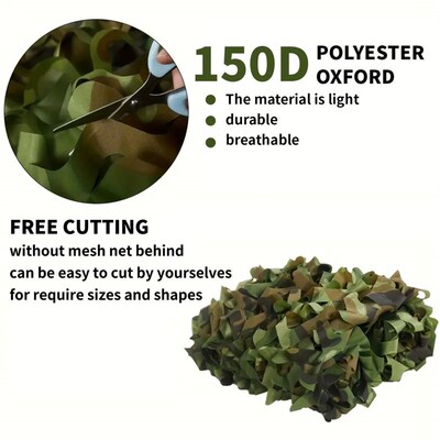 Camouflage Netting: Hunting,Camping, Military Themes,camo ne