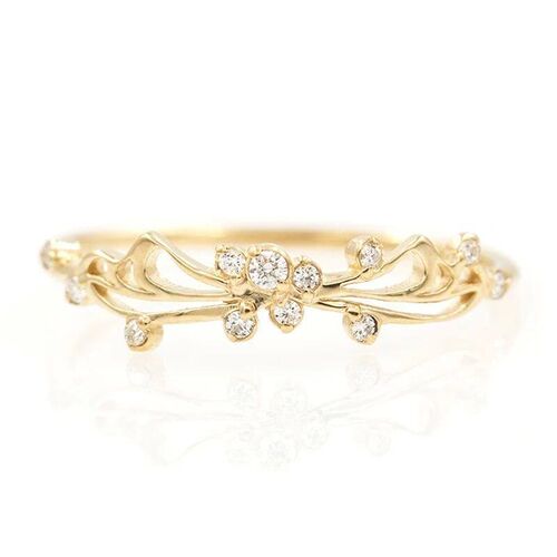 Womens New Fashion Engagement Flower Finger Rings Crystal B