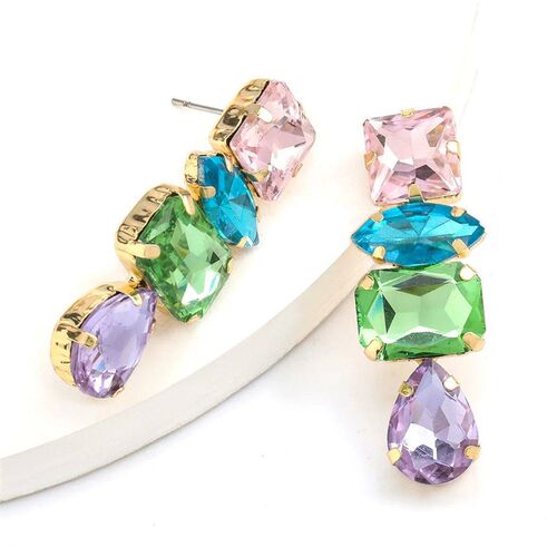 i Manfi Fashion Personality Girl Rhinestone Water Drop Dangl