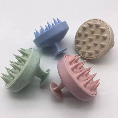 1/3/5 Silicone Shampoo Brush Head Scalp Massage Comb Hair Wa