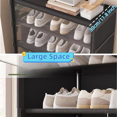 Multi-layer Shoe Cabinet Dustproof Shoe Rack Shoe Hanger Org