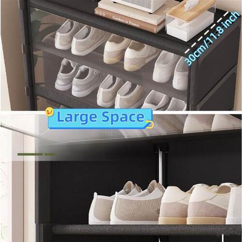 Multi-layer Shoe Cabinet Dustproof Shoe Rack Shoe Hanger Org