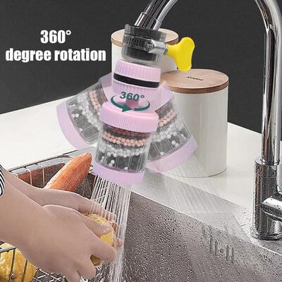 New 360 Rotation Water Faucet Filter Household Kitchen Fau