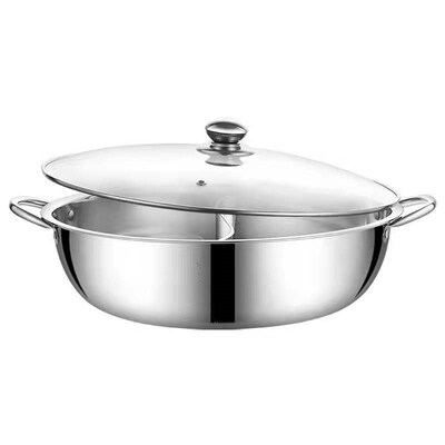 304 stainless steel hot pot pot Double-flavor hot pot extra