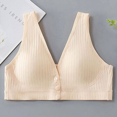 Cotton Maternity Nursing Bras Pregnant Breastfeeding Front B
