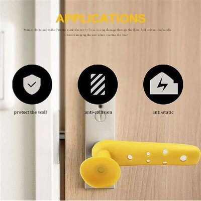 Doors Knob Protective Covers Anti-collision Silicone Door