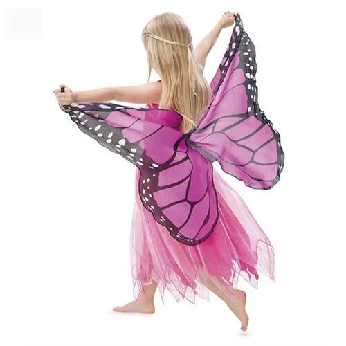 Kids Butterfly Costume Halloween Performance Mask Cloak Chil