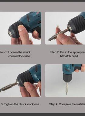 8V Cordless Electric Screwdriver Set Mini Drill Portable Ele