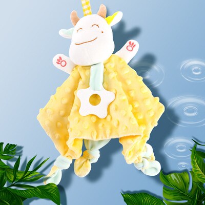 Baby Soothing Cloth with Tag Chewable for Babies Sleep Compa