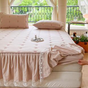 New Bed skirt type single piece bedspread 18m bedspread