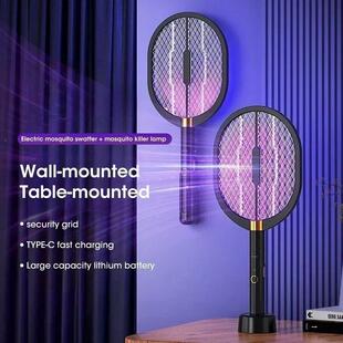 Rechargeable 3000V UV Electric Mosquito Swatter, Portable US
