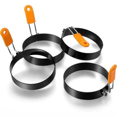Fried Egg Ring Stainless Steel with Heat  Resistant Silicone