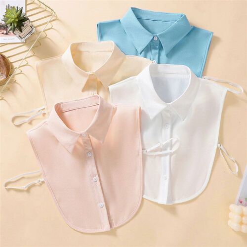 Chiffon Solid Color False Collar Casual Fake Collar Lapel De