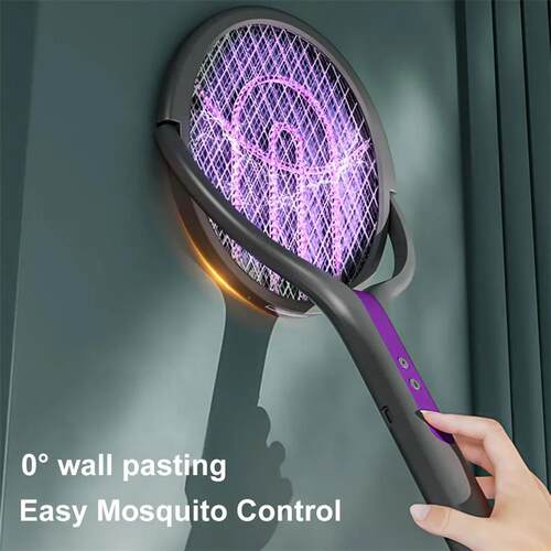 Electric Mosquito Swatter 2-in-1 Retractable Home Electric M