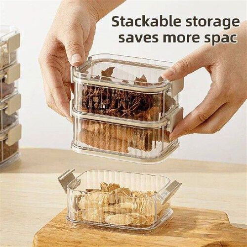Multi-layered Seasoning Storage Box Portable Small