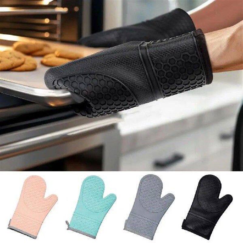 Waterproof Oven Mitts Stain-proof Oven Gloves Waterproof - 实物图