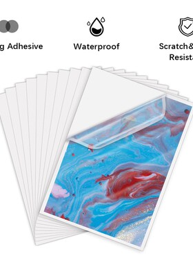 100Sheets A4 Transparent Printable Vinyl Sticker Paper 210*2