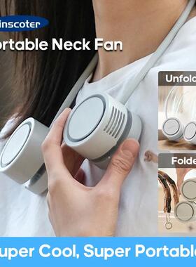 New Portable Neck Fan, Foldable USB Fan, Rechargeable 1600ma