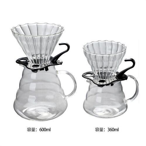 Heat-resistant glass cloud coffee maker Coffee filter cup